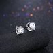 Wholesale Creative Luxury Female Small Stud Earrings Real 925 Sterling Silver Earrings Trendy shinny Crystal Stone Wedding Earrings  TGSLE051 1 small