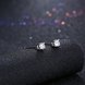 Wholesale Fashion Creative Female Small Stud Earrings 925 Sterling Silver delicate shinny Crystal Earrings Wedding party jewelry wholesale TGSLE057 1 small