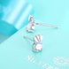 Wholesale Fashion Creative Female Small Stud Earrings 925 Sterling Silver delicate shinny Crystal Earrings Wedding party jewelry wholesale TGSLE062 2 small