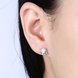 Wholesale Trendy Creative Female Small Stud Earrings 925 Sterling Silver delicate shinny Crystal Earrings Wedding party jewelry wholesale TGSLE063 0 small