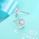 Wholesale Trendy Creative Female Small Stud Earrings 925 Sterling Silver delicate shinny Crystal Earrings Wedding party jewelry wholesale TGSLE063 2 small
