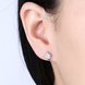 Wholesale Fashion Creative Female Small Stud Earrings 925 Sterling Silver delicate shinny Crystal Earrings Wedding party jewelry wholesale TGSLE065 0 small