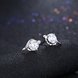 Wholesale Fashion Creative Female Small Stud Earrings 925 Sterling Silver delicate shinny Crystal Earrings Wedding party jewelry wholesale TGSLE065 1 small