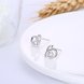 Wholesale Creative Female Small Stud Earrings 925 Sterling Silver delicate shinny Crystal Earrings Wedding party jewelry wholesale China TGSLE066 3 small