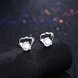 Wholesale Fashion Creative Female Small Stud Earrings 925 Sterling Silver delicate shinny Crystal Earrings Wedding party jewelry wholesale TGSLE068 1 small