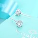 Wholesale Fashion Creative Female Small Stud Earrings 925 Sterling Silver delicate shinny Crystal Earrings Wedding party jewelry wholesale TGSLE072 2 small