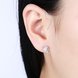 Wholesale Simple Fashion AAA Zircon Crystal crescent Small Stud Earrings Wedding 925 Sterling Silver Earring for Women Girls Jewelry Gift TGSLE078 0 small