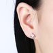 Wholesale Trendy Creative Female Small Stud Earrings 925 Sterling Silver delicate shinny Crystal Earrings Wedding party jewelry wholesale TGSLE079 0 small