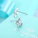 Wholesale Trendy Creative Female Small Stud Earrings 925 Sterling Silver delicate shinny Crystal Earrings Wedding party jewelry wholesale TGSLE079 2 small
