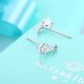 Wholesale Fashion delicate 925 Sterling Silver Jewelry Shine AAA Zircon Earrings For Women Girls New Gift Banquet Wedding TGSLE083 2 small