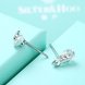 Wholesale Fashion delicate 925 Sterling Silver Jewelry Shine AAA Zircon Earrings For Women Girls New Gift Banquet Wedding TGSLE083 4 small