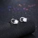 Wholesale Trendy Creative Female Stud Earrings 925 Sterling Silver delicate shinny Crystal Earrings Wedding party jewelry wholesale China TGSLE087 1 small