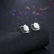Wholesale Trendy Creative Female Stud Earrings 925 Sterling Silver delicate shinny Crystal Earrings Wedding party jewelry wholesale China TGSLE088 1 small