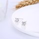 Wholesale jewelry China Simple Fashion AAA Zircon Round Small Stud Earrings Wedding 925 Sterling Silver Earring for Women Gift TGSLE090 3 small