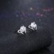 Wholesale Trendy Creative Female Stud Earrings 925 Sterling Silver delicate shinny Crystal Earrings Wedding party jewelry wholesale China TGSLE092 1 small