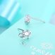 Wholesale Trendy Creative Female Stud Earrings 925 Sterling Silver delicate shinny Crystal Earrings Wedding party jewelry wholesale China TGSLE092 2 small