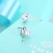 Wholesale Trendy Creative Female Stud Earrings 925 Sterling Silver delicate shinny Crystal Earrings Wedding party jewelry wholesale China TGSLE094 2 small