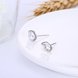 Wholesale Simple Fashion AAA Zircon Crystal Round Small Stud Earrings Wedding 925 Sterling Silver Earring for Women Girls Jewelry Gift TGSLE095 3 small