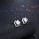 Wholesale Trendy Creative Female Stud Earrings 925 Sterling Silver delicate shinny Crystal Earrings Wedding party jewelry wholesale China TGSLE096 1 small