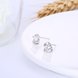 Wholesale Trendy Creative Female Stud Earrings 925 Sterling Silver delicate shinny Crystal Earrings Wedding party jewelry wholesale China TGSLE096 3 small