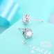 Wholesale Fashion delicate 925 Sterling Silver Four Claws Jewelry Shine AAA Zircon Earrings For Women Girls New Gift Banquet Wedding TGSLE102 2 small