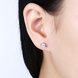 Wholesale Trendy Creative Female Stud Earrings 925 Sterling Silver delicate shinny Crystal Earrings Wedding party jewelry wholesale China TGSLE103 0 small
