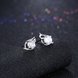 Wholesale Trendy Creative Female Stud Earrings 925 Sterling Silver delicate shinny Crystal Earrings Wedding party jewelry wholesale China TGSLE103 1 small