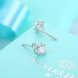 Wholesale Trendy Creative Female Stud Earrings 925 Sterling Silver delicate shinny Crystal Earrings Wedding party jewelry wholesale China TGSLE103 2 small