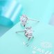 Wholesale Simple Fashion AAA Zircon Crystal Round Small Stud Earrings Wedding 925 Sterling Silver Earring for Women Girls Jewelry Gift TGSLE105 2 small