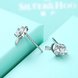 Wholesale Creative arrow through a heart Stud Earrings 925 Sterling Silver delicate shinny Crystal Earrings Wedding party jewelry  TGSLE106 4 small