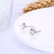 Wholesale Creative moon and stars Stud Earrings 925 Sterling Silver delicate shinny Crystal Earrings Wedding party jewelry  TGSLE107 3 small