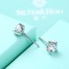 Wholesale Simple Fashion AAA Zircon Crystal Round Small Stud Earrings Wedding 925 Sterling Silver Earring for Women Girls Jewelry Gift TGSLE109 4 small