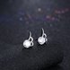 Wholesale Trendy Creative Female Stud Earrings 925 Sterling Silver delicate shinny Crystal Earrings Wedding party jewelry wholesale China TGSLE110 1 small