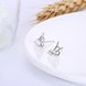 Wholesale Trendy Creative Female Stud Earrings 925 Sterling Silver delicate shinny Crystal Earrings Wedding party jewelry wholesale China TGSLE110 3 small