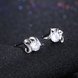Wholesale Trendy Creative Female Stud Earrings 925 Sterling Silver delicate shinny Crystal Earrings Wedding party jewelry wholesale China TGSLE112 1 small