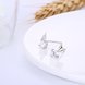 Wholesale Trendy Creative Female Stud Earrings 925 Sterling Silver delicate shinny Crystal Earrings Wedding party jewelry wholesale China TGSLE113 3 small