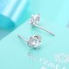 Wholesale jewelry China Simple Fashion AAA Zircon Round Small Stud Earrings Wedding 925 Sterling Silver Earring for Women Gift TGSLE116 2 small