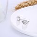 Wholesale jewelry China Simple Fashion AAA Zircon Round Small Stud Earrings Wedding 925 Sterling Silver Earring for Women Gift TGSLE116 3 small