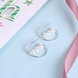 Wholesale New Korean Simple Design Twisted Pearl Earring 925 Sterling Silver Geometric Irregular Earrings for Women Girls Jewelry TGSLE126 3 small