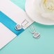 Wholesale Trendy jewelry China white square Ceramic Stud Earrings For Women with AAA shinny Zirconia dangle Earring fine Girl gift TGSLE215 1 small