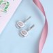 Wholesale Trendy jewelry China white square Ceramic Stud Earrings For Women with AAA shinny Zirconia dangle Earring fine Girl gift TGSLE215 2 small