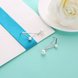 Wholesale Trendy Elegant Pearl and triangle Stud Earrings for Women Real 925 Sterling Silver Earrings Fine Jewelry wholesale China TGSLE228 1 small