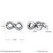 Wholesale Vintage Bowknot Lovely Stud Earrings 100% 925 Sterling Silver Zirconia Small Earrings For Women Birthday Party Jewelry TGSLE031 4 small