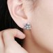 Wholesale Vintage Simple 925 Sterling Silver Crystal Flower Earrings Fashion Elegant crystal Earrings Jewelry  For Lady TGSLE041 0 small