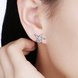Wholesale Vintage New Fashion Anti-allergic 925 Sterling Silver Jewelry Micro-embedded Crystal Starfish Personality Exquisite Earrings TGSLE043 0 small