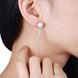 Wholesale Elegant Round Imitation Pearl Dangle Earrings Dazzling tassel chain Women Wedding Graceful Accessories Fashion Earrings TGSLE047 0 small