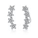 Wholesale Fashion AAA Cubic Zircon Flower Shape 925 Sterling Silver Stud Earrings for Women Popular Wedding Birthday Jewelry Gift TGSLE156 0 small