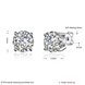 Wholesale Simple Fashion AAA Zircon Crystal Round Small Stud Earrings Wedding 925 Sterling Silver Earring for Women Girls Jewelry Gift TGSLE162 1 small