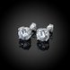 Wholesale Simple Fashion AAA Zircon Crystal Round Small Stud Earrings Wedding 925 Sterling Silver Earring for Women Girls Jewelry Gift TGSLE162 2 small