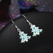 Wholesale Cute Christmas Tree dangle Earrings Silver earring fine Gift For Women Trendy Designer Earings  TGSPDE356 2 small